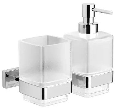 Dávkovač mydla SAT Simply S chróm/mliečne sklo SATDSIMS48, 1 ks
