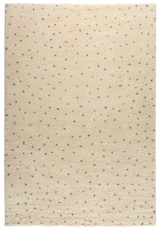 Krémovo-sivý koberec Bonami Selection Dottie Black, 120 x 180 cm