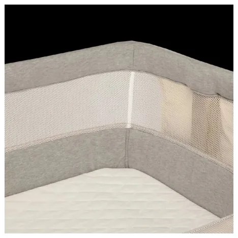 Lionelo - Detská postieľka 3v1 LEONIE šedá/čierna