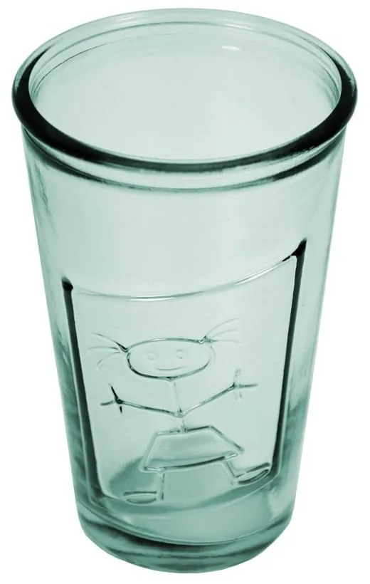 Číry pohár z recyklovaného skla Esschert Design Dievča