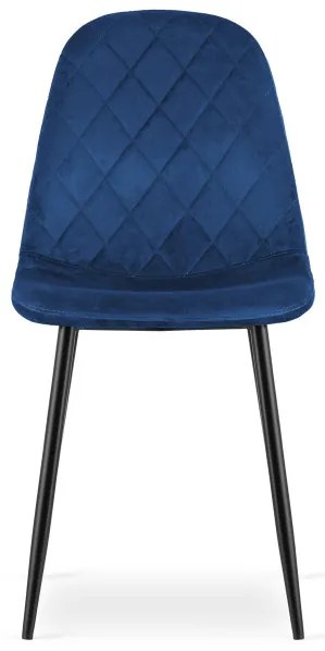 Set troch jedálenských stoličiek ASTI zamat granátové (čierne nohy) (3ks)