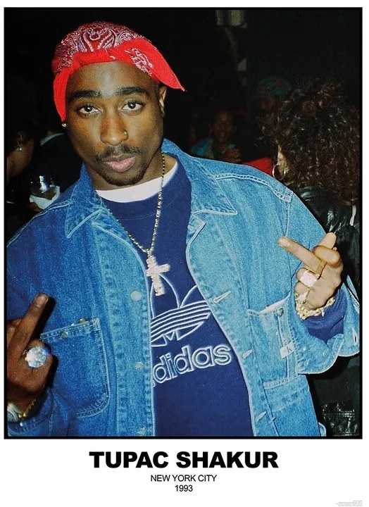 Plagát, Obraz - Tupac Shakur - N.Y.C 1993, (59.4 x 84.1 cm)