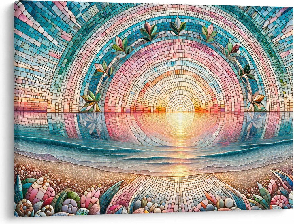 Obraz – Mozaika zapadajúceho slnka (70x50 cm)