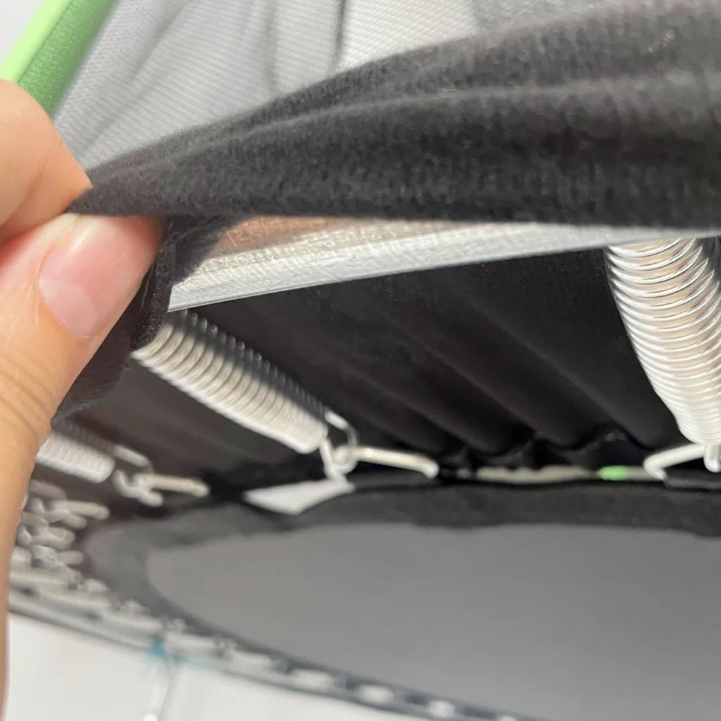 Detská záhradná trampolínová sieť 140 cm zelená