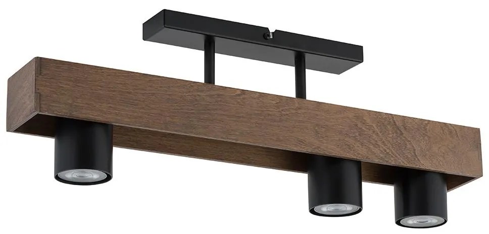 Prisadený luster COCO 3xGU10/25W/230V drevo