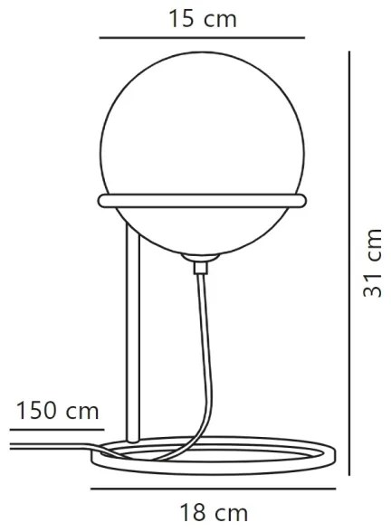 Nordlux - Stolná lampa WILSON 1xG9/5W/230V čierna
