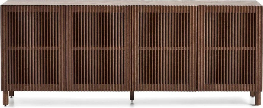 Tmavohnedá komoda v dekore orecha 181x71,5x42,5 cm Beyla – Kave Home