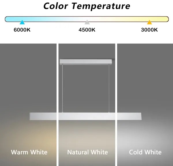 Brilagi - LED Stmiev. luster na lanku SLIMLINE LED/40W/230V 3000-6000K strieborná +DO