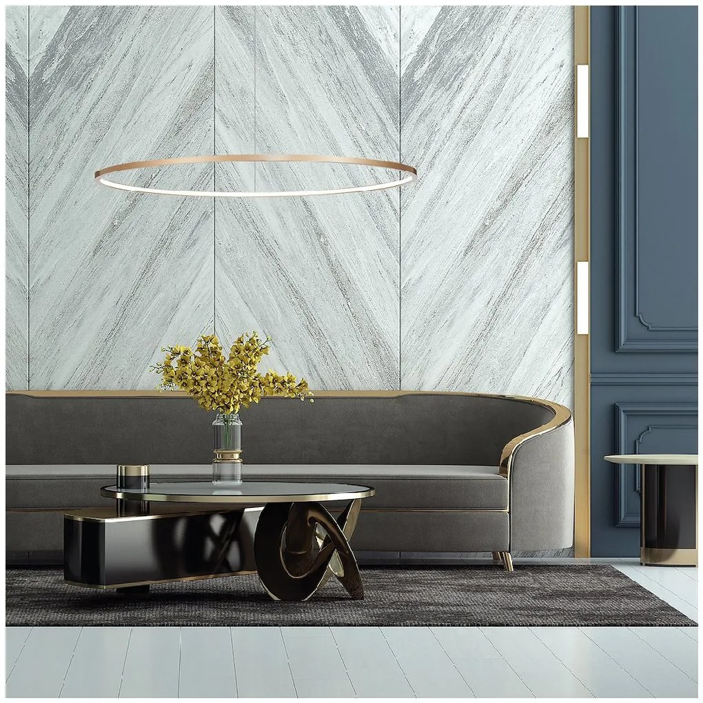 Závesné LED svietidlo Saturno, 1x LED 57w, 4000k, g