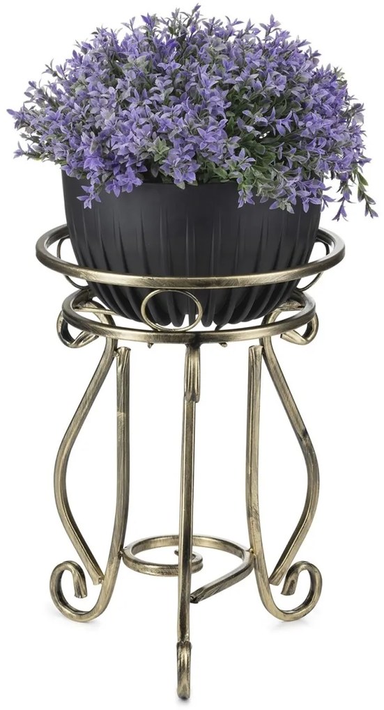 Stojan na kvety ARIEL 37 cm zlatý