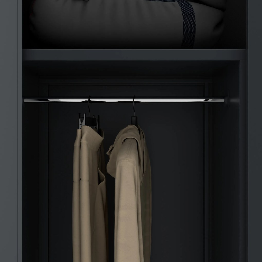 Hospodárska skriňa uzamykateľná antracitová DAWID D600 900 x 1850 x 600 mm