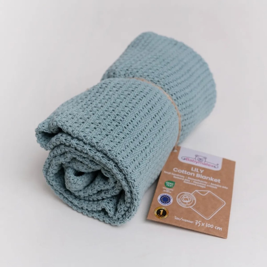 Babymatex Detská deka Lili morská zeleň, 75 x 100 cm