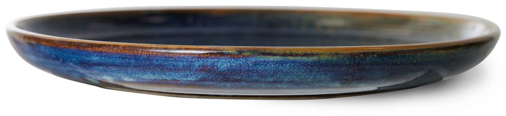 HK living Keramický tanier Rustic Blue 26 cm