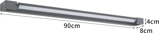 Brilagi - LED vonkajšie nástenné svietidlo AQUA LINE LED/24W/230V 90 cm IP44 antracit CRI 90