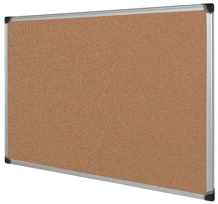 Korková nástenka, 1500 x 1000 mm, eloxovaný rám