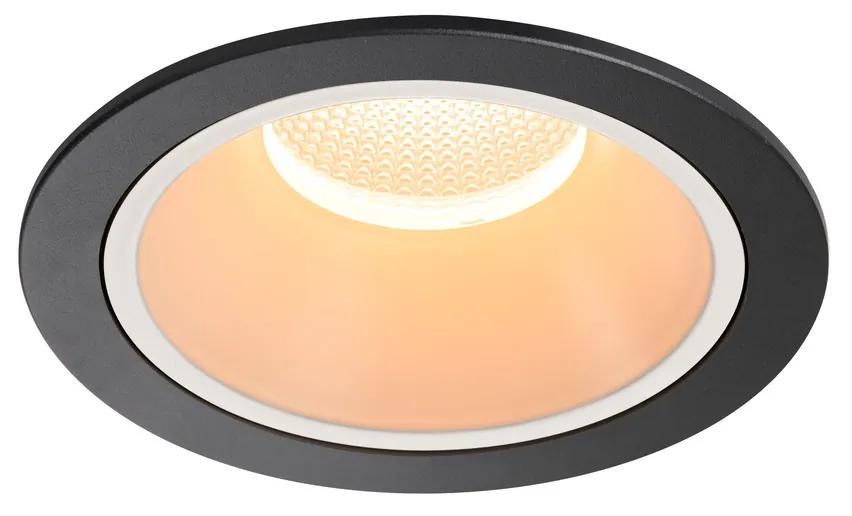 Stropné svietidlo SLV NUMINOS® DL XL vnitřní LED zápustné stropné svietidlo čierna/biela 2700 K 40° 1003989