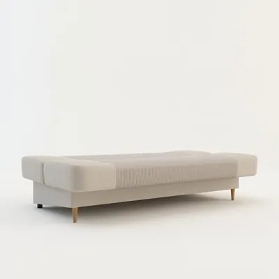 Béžová menčestrová pohovka LUPPO