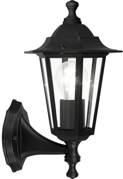 EGLO 22468 - Vonkajšie nástenné svietidlo LATERNA 4 1xE27/60W čierna