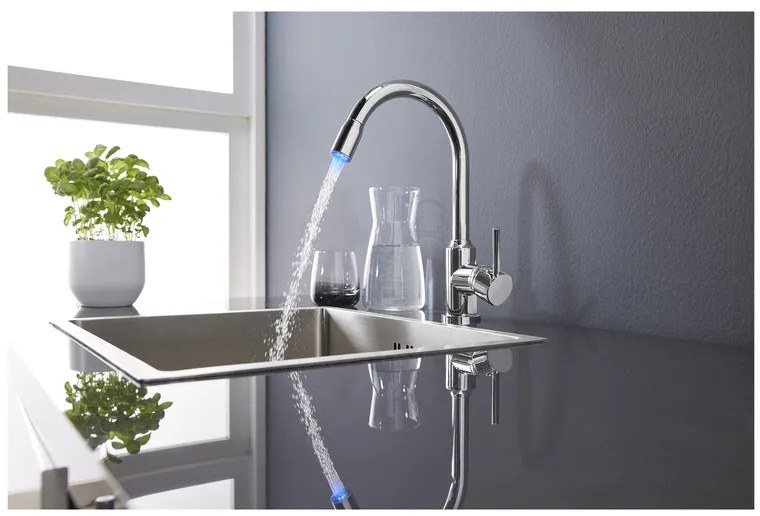 Livarno home LED drezová batéria (chróm) (100367256)