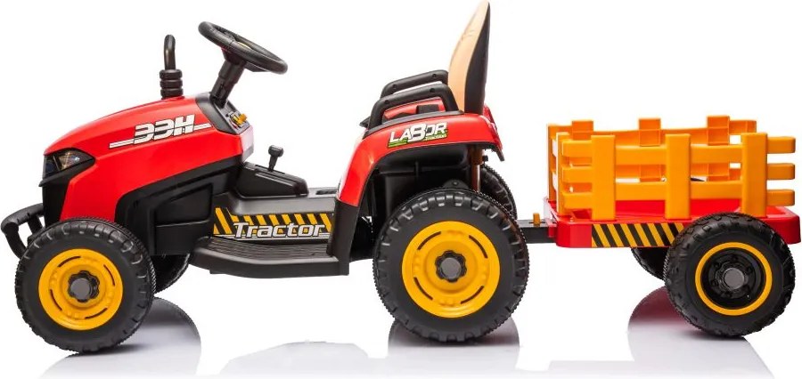 LEAN CARS Elektrický traktor BBH-030 červený