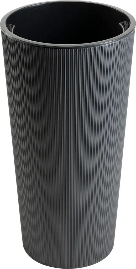 PLASTOVÝ KVETINÁČ URBANIKA ECO 57X29,5 CM ANTRACITOVÁ
