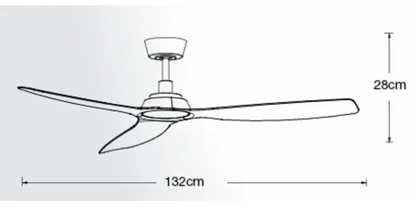 Lucci Air 210651 - Stropný ventilátor MOTO čierna + diaľkové ovládanie