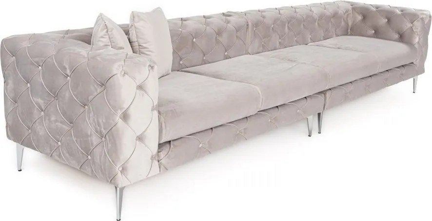 Čtyřmístná pohovka Como 344 cm šedá