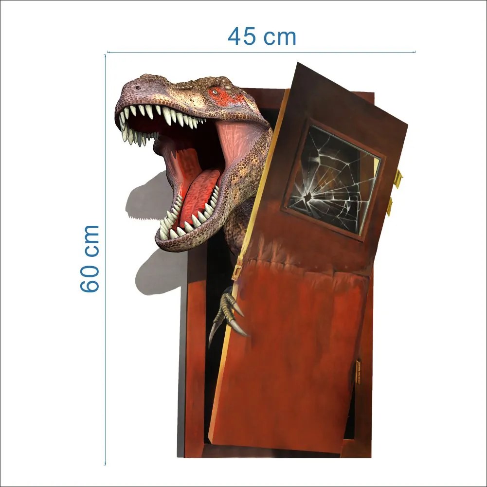Veselá Stena Samolepka na stenu na stenu Dinosaurus útočí