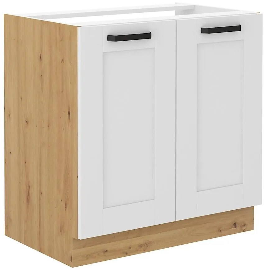 Kuchynská skrinka LUNA biely mat/artisan 80zl 2f bb