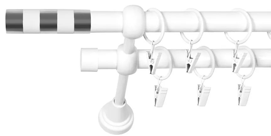 Garniž II Promo FI 19 240cm duo biela-chrómová