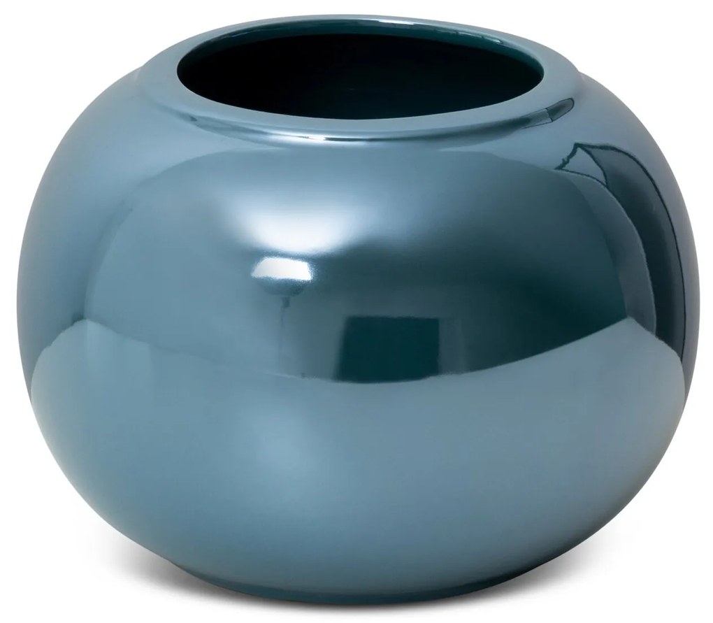 KERAMICKÝ KVETINÁČ 22X16 CM TYRKYSOVÁ