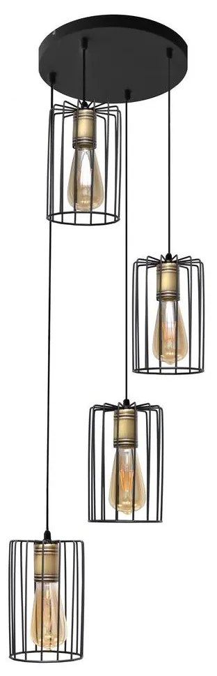 Helam Luster na lanku FARGO 4xE27/60W/230V HE0752