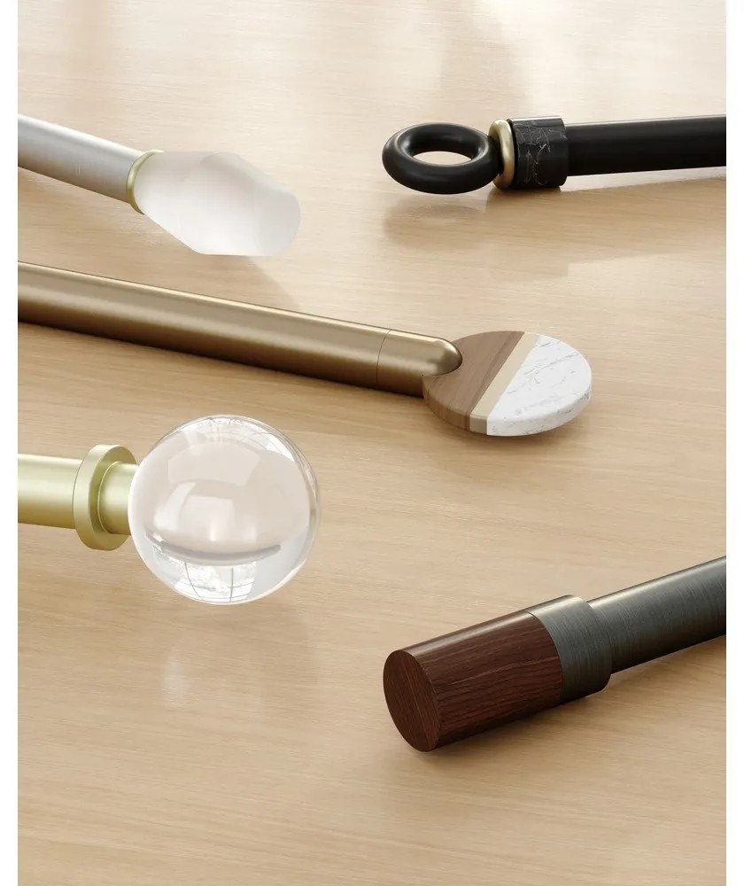 Oceľová roztiahnuteľná garniža 91 - 183 cm Blok - Umbra