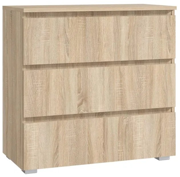 Komoda FlexiLine, 80 cm, farba dub sonoma