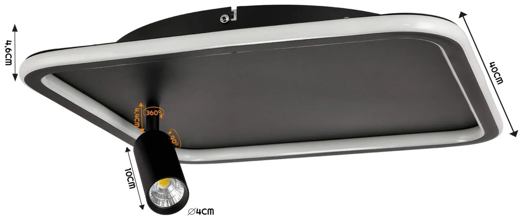 BERGE LED stropné svietidlo VANCOUVER 80W
