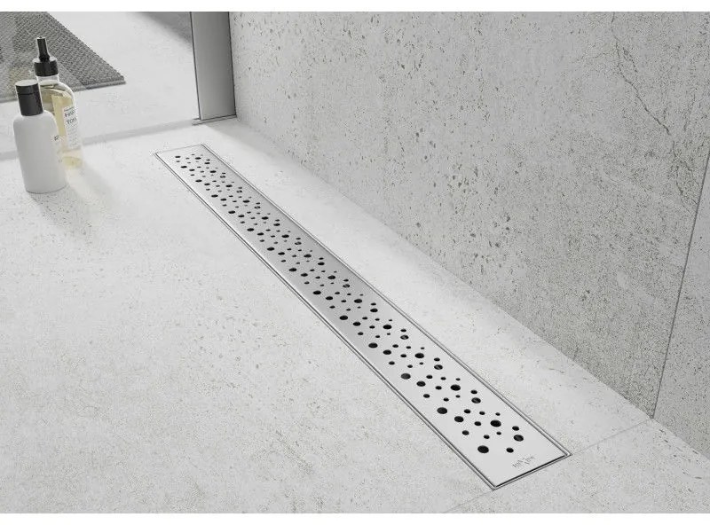 Mexen Flat nerezový sprchový žľab 70 cm vzor M12, 1021070-15