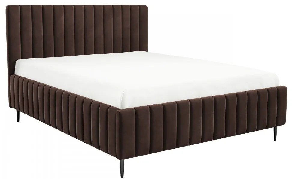 Manželská postel Lirunit Leg, Rozmer postele: 160x200, Dostupné poťahy: Fresh 09