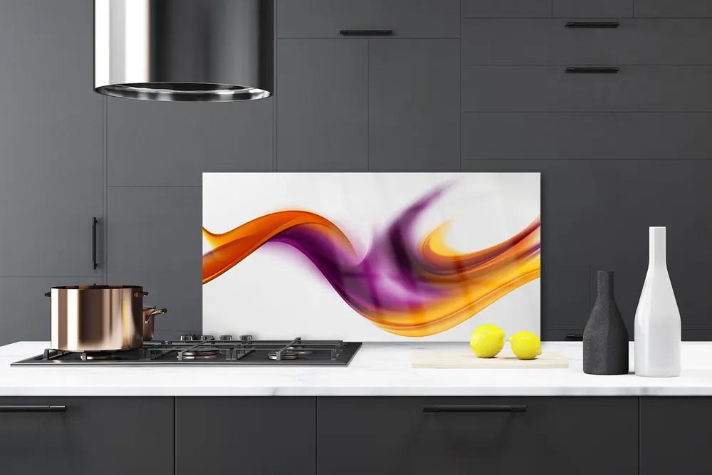 Sklenený obklad Do kuchyne Abstrakcie umenie art 100x50 cm