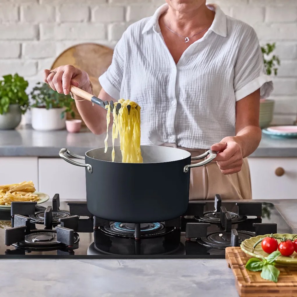 Elmich Nepriľnavý keramický hrniec Vital Ø 24 cm (6.3L) - tmavo šedá