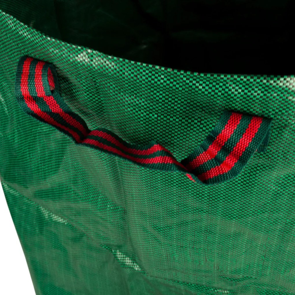 Skladací záhradný kôš ideálny na zber lístia, trávy a ďalšieho odpadu - 120L - zelený