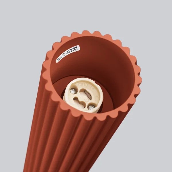 Sollux SL.1625 - Bodové svietidlo KARBON 1xGU10/10W/230V 10 cm červená