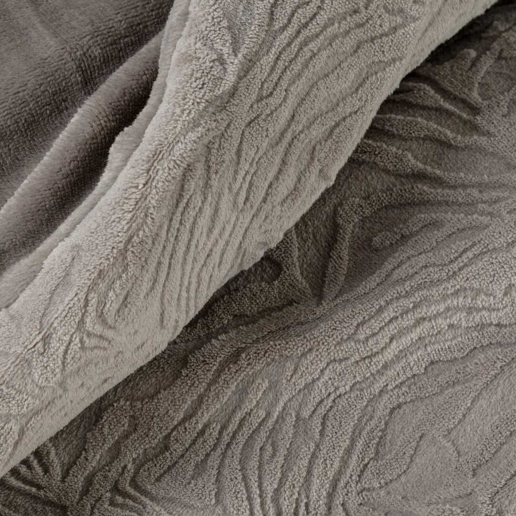 OBLIEČKY Z MIKROVLÁKNA FLANO 140X200 CM, 1 KS 70X90 CM BÉŽOVÉ