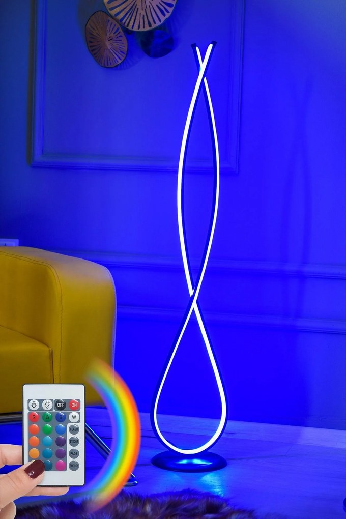 Stojacia lampa, Infinity Black - Multicolor