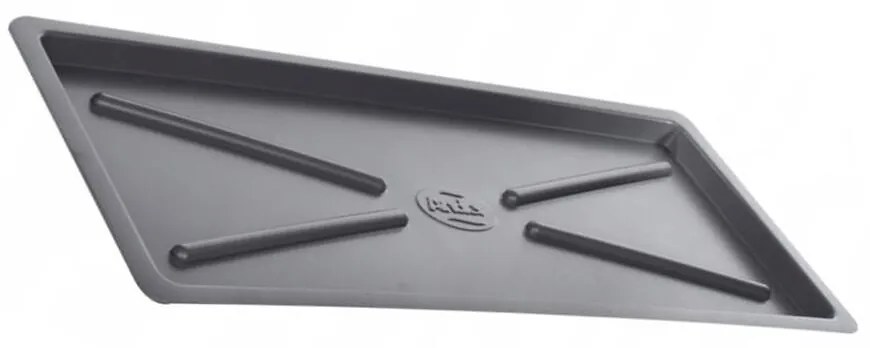 Odkvapkávacia tácka na riad 60 cm strieborná