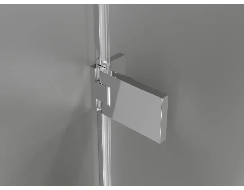 Mexen Lunar-F Duo, skladací sprchový kút 100 x 90 cm, 8mm číre sklo, chrómový profil, 836-100L-090P-01-00