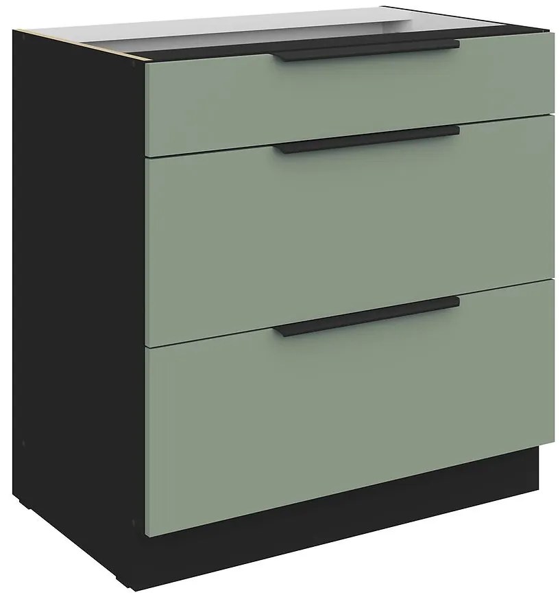 Kuchynská skrinka Aria-Sa/Bl Anti Fingerprint 80d 3s Bb