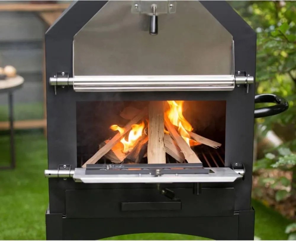 Multifunkčný záhradný gril, udiareň, pizza pec ITALIA