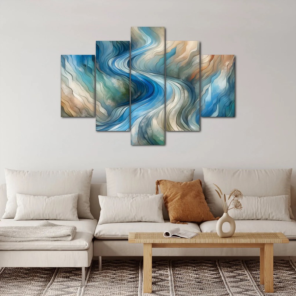 Obraz - Abstraktný prúd (150x105 cm)