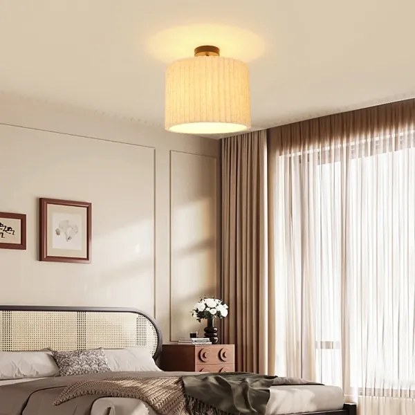 Brilagi - Prisadený luster NORDIC WAVE 1xE27/15W/230V pr. 32 cm ľanová/čierna