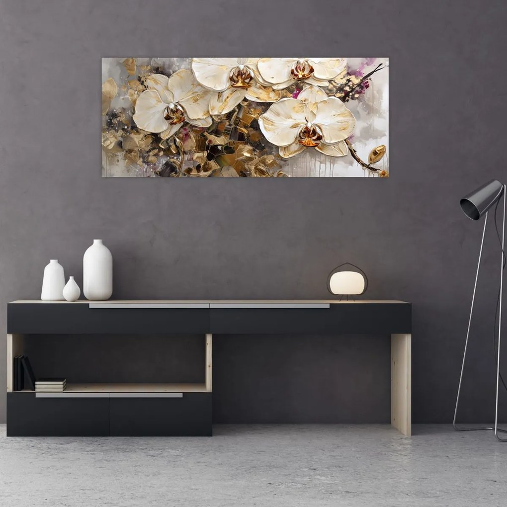 Obraz - Orchidey (120x50 cm)